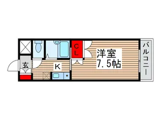 旭町ハイツ【3階】の間取り