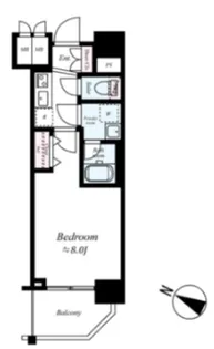 メインステージ駒込ラ・ヴェール【4階】の間取り