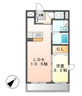アビィロード【3階】の間取り