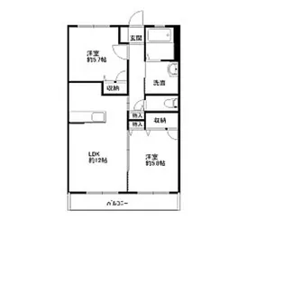 ブルーウィステリアII【1階】の間取り