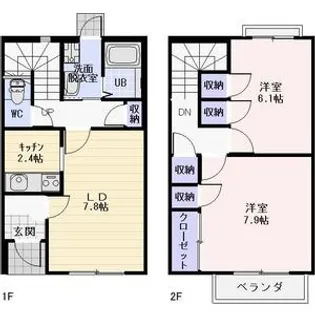 愛知県岡崎市小針町3【一戸建】の間取り