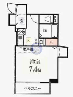 KDXレジデンス西院【3階】の間取り