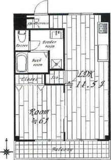 中野エイコーハイツ【3階】の間取り