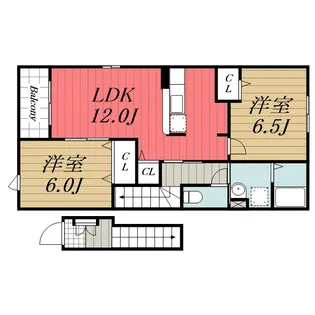 千葉県市原市うるいど南3【アパート】の間取り