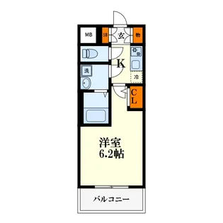 大阪府大阪市東淀川区東中島4【マンション】の間取り