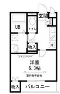 サニーサイド旗の台【1階】の間取り