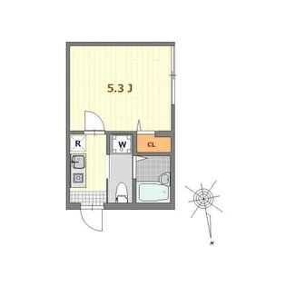 東京都足立区関原3【アパート】の間取り