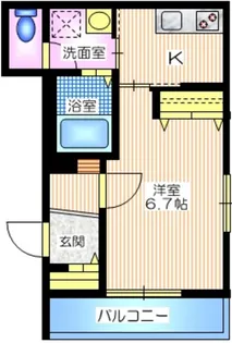 神奈川県横浜市神奈川区神之木台【マンション】の間取り