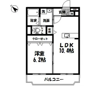 RKエスペランサKamisu【1階】の間取り