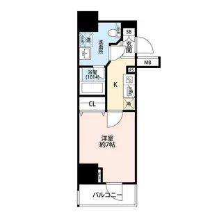 プレール・ドゥーク大森町【8階】の間取り