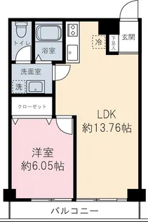 東京都世田谷区成城2【マンション】の間取り