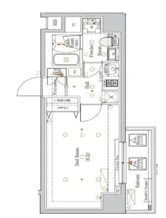 The Log日本橋【9階】の間取り