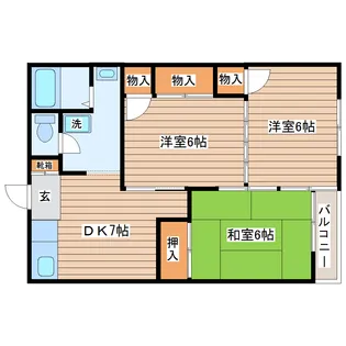 泉崎ハイツ【2階】の間取り
