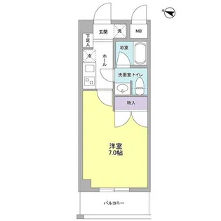 ヴァンフォーレ目黒【2階】の間取り