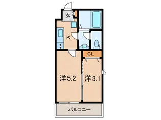 BASE青木【3階】の間取り