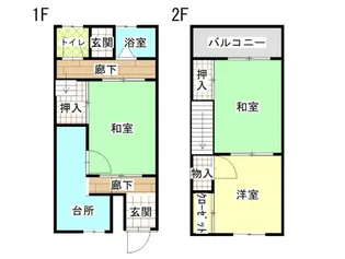 エクセルハイツ礒野の間取り
