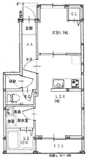 ルミウス延喜A棟【1階】の間取り