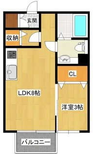 福島県郡山市並木3【アパート】の間取り