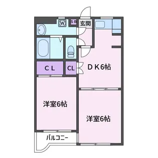 ウェンゲン落合【2階】の間取り