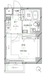 クレイシア世田谷野沢【1階】の間取り