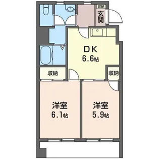 プレジオ吉池【1階】の間取り