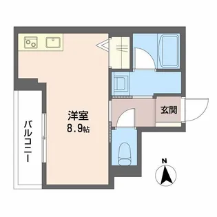 エルドール鉄砲町東【2階】の間取り