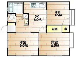コーポ・プラザント【2階】の間取り