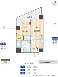 リノスタイル神戸下山手【3階】の間取り