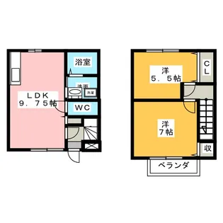 愛知県名古屋市緑区有松南【一戸建】の間取り