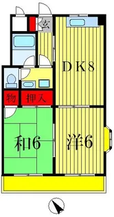 マツヒラマンション【3階】の間取り