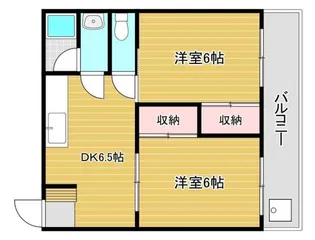 メゾンとおる A棟【2階】の間取り