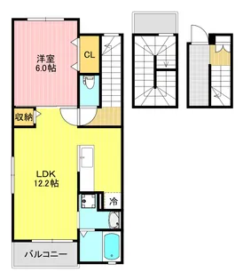 アイラビスタII【3階】の間取り
