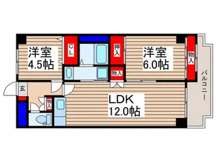 クレストみずほ台【1階】の間取り