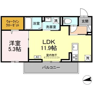 ベルディール【2階】の間取り