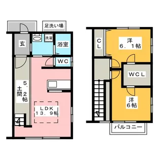 ドギーパレス楠【1階】の間取り