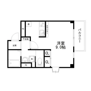 ランフォルセ【4階】の間取り