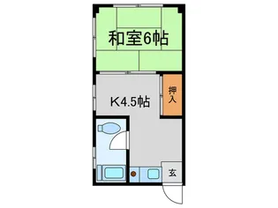 杉本ビル【4階】の間取り