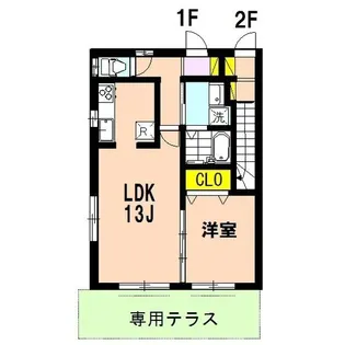 メゾンアムール【1階】の間取り