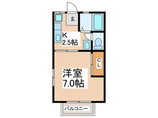 ハイツSO1A棟【1階】の間取り