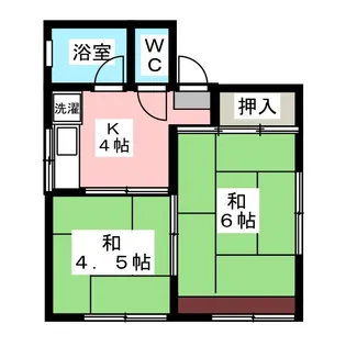 原コーポ【1階】の間取り
