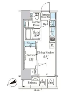 パークアクシス芝浦キャナル【7階】の間取り