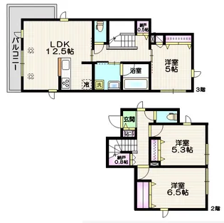 ルミオ千早の間取り