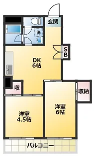 コスモプラザHINO【7階】の間取り