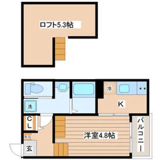 グランメゾン南仙台【2階】の間取り