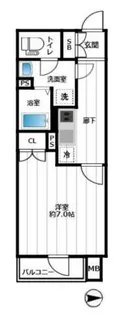 イアース新宿中井【2階】の間取り