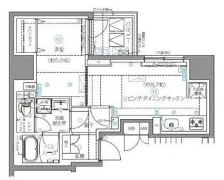 ZOOM秋葉原EAST【7階】の間取り