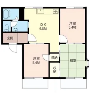 ドミトリー美洋【1階】の間取り