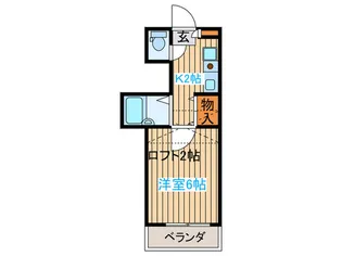サンアローズ新田西【2階】の間取り
