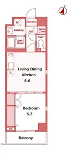 アパルトマン山手公園【6階】の間取り