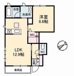 ヴィラ・アンテンヌ【1階】の間取り